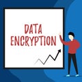 Word writing text Data Encryption. Business concept for Symmetrickey algorithm for the encrypting electronic data View Royalty Free Stock Photo