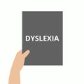 Word writing text Dyslexia