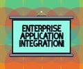 Word writing text Enterprise Application Integration. Business concept for connecting enterprise applications Blank