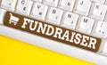 Word writing text Fundraiser. Business concept for demonstrating whose job or task is seek financial support for charity