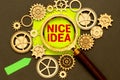 Word writing text Good Ideas. Business concept for nice formulated thought or opinion Best possible.
