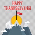 Word writing text Happy Thanksgiving. Business concept for congratulations phrase Holidays.