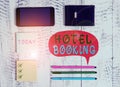 Word writing text Hotel Booking. Business concept for Online Reservations Presidential Suite De Luxe Hospitality