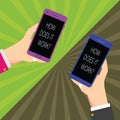Word writing text How Does It Workquestion. Business concept for Instructions for using a device Asking consulting Two