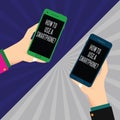Word writing text How To Use A Smartphonequestion. Business concept for Instructions for using a cellphone mobile Two Hu