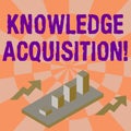Word writing text Knowledge Acquisition. Business concept for process of extracting knowledge from one source Colorful