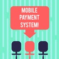 Word writing text Mobile Payment System. Business concept for Payment service performed via mobile devices Blank Space