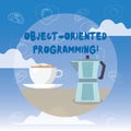Word writing text Object Oriented Programming. Business concept for Language model objects rather than actions. Royalty Free Stock Photo