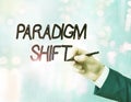 Word writing text Paradigm Shift. Business concept for fundamental change in approach or underlying assumptions Royalty Free Stock Photo