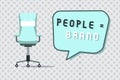Word writing text People equal Brand. Business concept for Personal Branding Defining personality through the labels Royalty Free Stock Photo