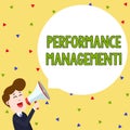 Word writing text Perforanalysisce Management. Business concept for Improve Employee Effectiveness overall Contribution