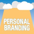 Word writing text Personal Branding. Business concept for Marketing themselves and their careers as brands Royalty Free Stock Photo