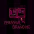 Word writing text Personal Branding. Business concept for Marketing themselves and their careers as brands Royalty Free Stock Photo