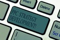 Word writing text Ppc Strategy Development. Business concept for To develop a plan of action to build effective PPC