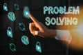 Word writing text Problem Solving. Business concept for process of finding solutions to difficult or complex issues Royalty Free Stock Photo