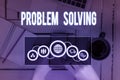 Word writing text Problem Solving. Business concept for process of finding solutions to difficult or complex issues Picture photo Royalty Free Stock Photo