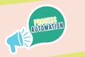 Word writing text Process Automation. Business concept for Transformation Streamlined Robotic To avoid Redundancy