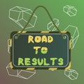 Word writing text Road To Results. Business concept for Business direction Path Result Achievements Goals Progress Board Royalty Free Stock Photo