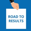 Word writing text Road To Results