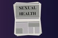 Word writing text Sexual Health. Business concept for Healthier body Satisfying Sexual life Positive relationships