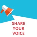 Word writing text Share Your Voice