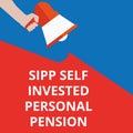 Word writing text Sipp Self Invested Personal Pension