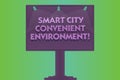 Word writing text Smart City Convenient Environment. Business concept for Connected technological modern cities Blank