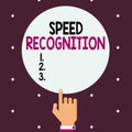 Word writing text Speed Recognition. Business concept for interdisciplinary subfield of computational linguistics Male