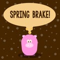 Word writing text Spring Brake. Business concept for Easter week School vacation for students Party Relax Leisure