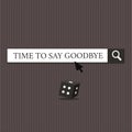 Word writing text Time To Say Goodbye. Business concept for Bidding Farewell So Long See You Till we meet again Royalty Free Stock Photo