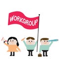 Word writing text Workgroup. Business concept for Group of showing who normally work together Team Coworkers Royalty Free Stock Photo