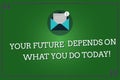 Word writing text Your Future Depends On What You Do Today. Business concept for Make the right actions now Open Royalty Free Stock Photo