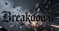 The word of "breakdown" Royalty Free Stock Photo
