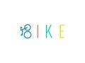 Bike wordmark logo template