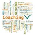 Word Cloud - Coaching in English Language Royalty Free Stock Photo