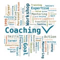 Word Cloud - Coaching in English Language Royalty Free Stock Photo