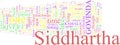 Wordcloud - Hesse - Siddharta Royalty Free Stock Photo