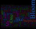 Wordcloud - Joyce - Ulysses Royalty Free Stock Photo