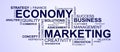 Wordcloud for marketing and economy