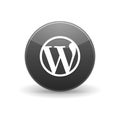 Wordpress alt icon, simple style Royalty Free Stock Photo