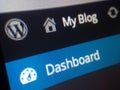 Wordpress blog dashboard