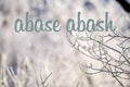 The words abase and abash differ by only one letter. Wordplay Royalty Free Stock Photo