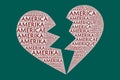 The Words \'Amerika, America, Amerique, Americae\' as Word Art, Word Cloud, Tag Cloud in Different Languages