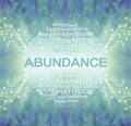 Words Associated with Abundance and the Law of Attraction Royalty Free Stock Photo