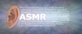 ASMR Word Cloud Ear Concept