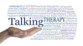 Words associated with Mental Health and Talking Therapy Word Cloud