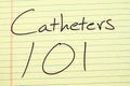 Catheters 101 On A Yellow Legal Pad Royalty Free Stock Photo
