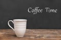 Words Coffee Time written on chalk board Royalty Free Stock Photo