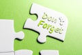 The Words Don`t Forget In Missing Piece Jigsaw Puzzle