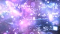 Words electricity, magnetism, optics. Abstract backgrounds,Abstract matrix like background. Star field in deep space